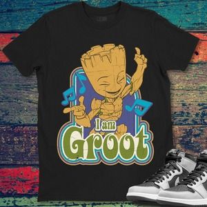 Marvel Guardians of the Galaxy I am Groot Vintage Music Unisex Gift T-Shirt